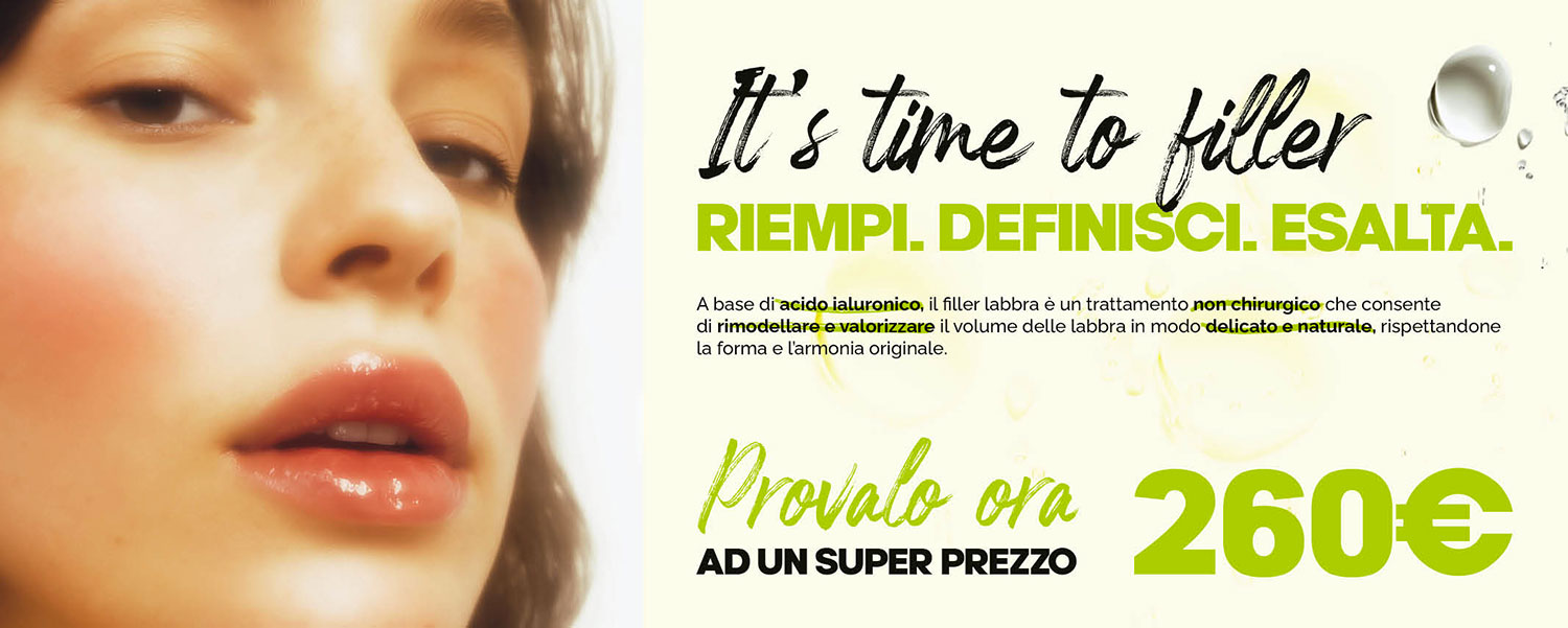 Filler labbra: ora a 260€ per tutto il periodo pre-estivo